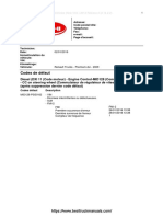 Renault Trucks Engine Control Fault Codes DTC