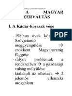 A Magyar Rendszervaltas