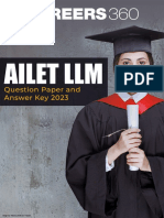 AILET LLM Question Paper and Answer Key 2023