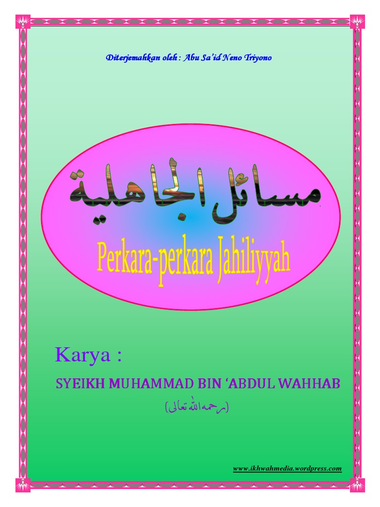 Masail al jahiliyyah terjemahan pdf pdf