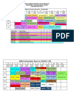 1st and 3rd Semester MBA Timetable