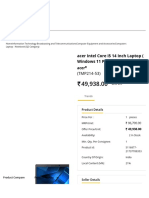 Acer Intel Core I5 14 Inch Laptop (Windows 11 Professional) Online - GeM
