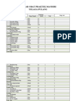 Daftar Obat Praktek Mandiri