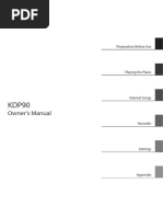 Kawai KDP90 Owners Manual