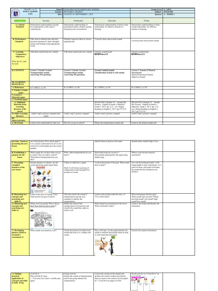 Week1 DLL English | PDF