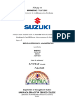 A Study On Marketing Strategies in Suzuki Motor Cycle