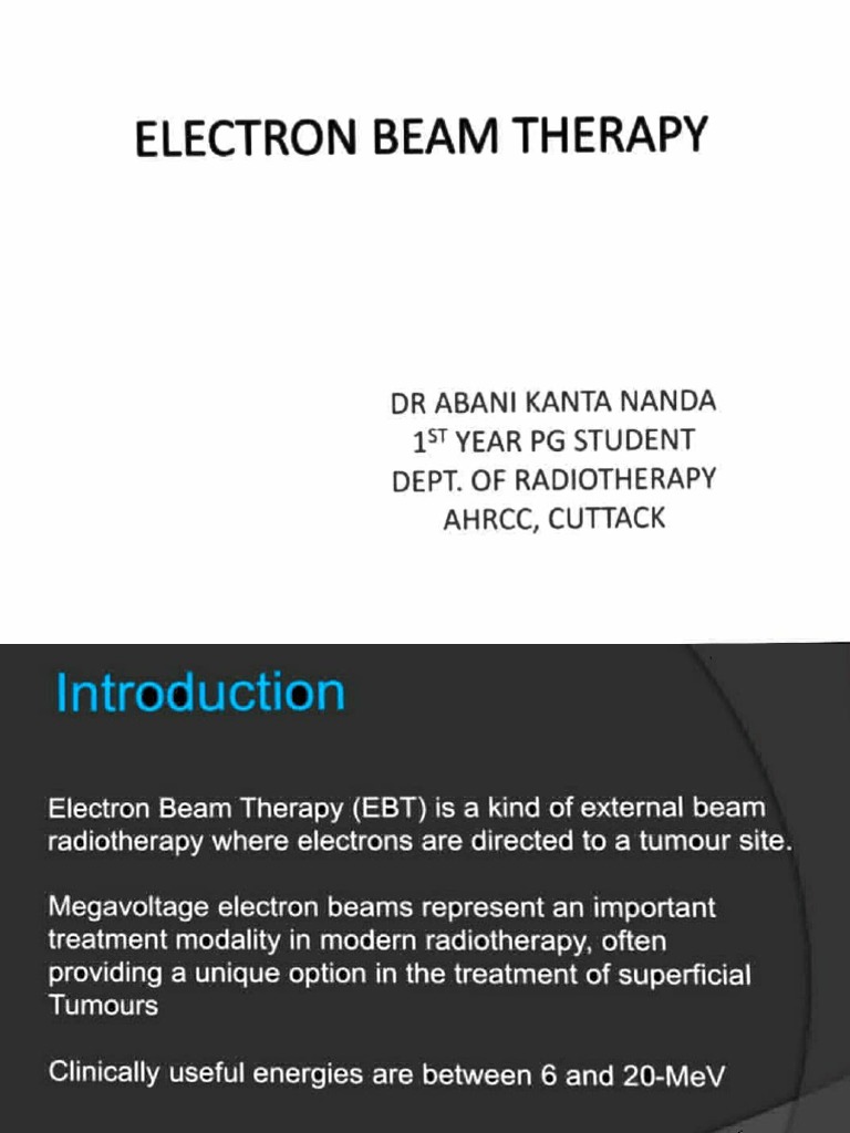 Electron Beam Therapy PDF