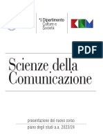 Brochure Nuovo CDL Scienze Della Comunicazione