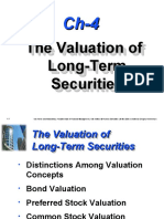 Valuation of Long Term Securities Solutions