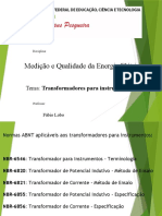 1 - Med. e Qual. de Energia Elétrica (Transformadores para Instrumentos)