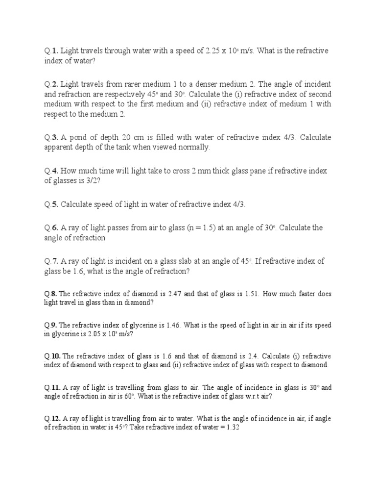 Refractive Index PDF