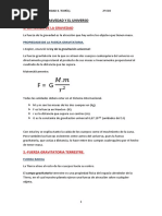 2º Eso .Unidad 6 - La Gravedad y El Universo