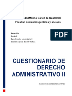 Cuestionario de Derecho Administrativo Ii - Marily Lòpez