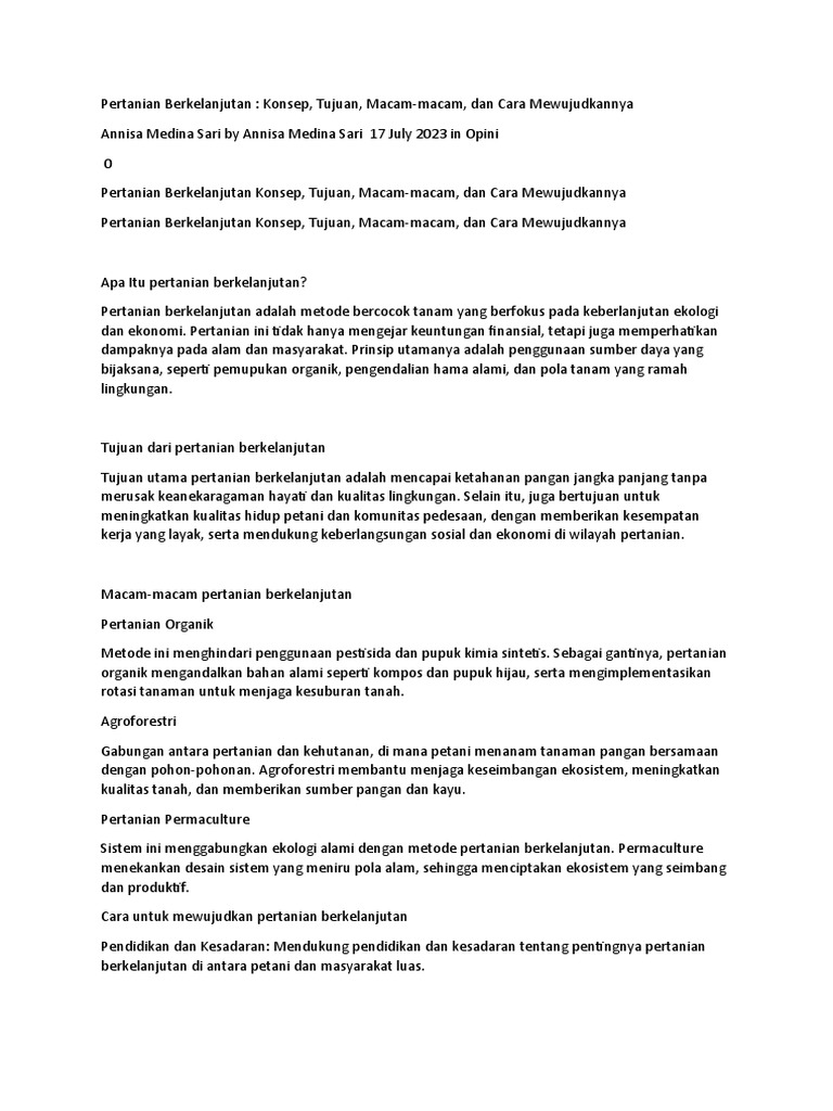 Lulusan S2 Pertanian Berperan dalam Pengembangan Pertanian Berkelanjutan