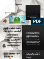 Tema 1 ADM PROYECTOS Fases de La Administracion de Proyectos