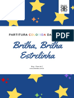 Brilha, Brilha Estrelinha - Partitura Colorida