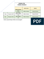 Jadwal p3k PKKMB Unismuh