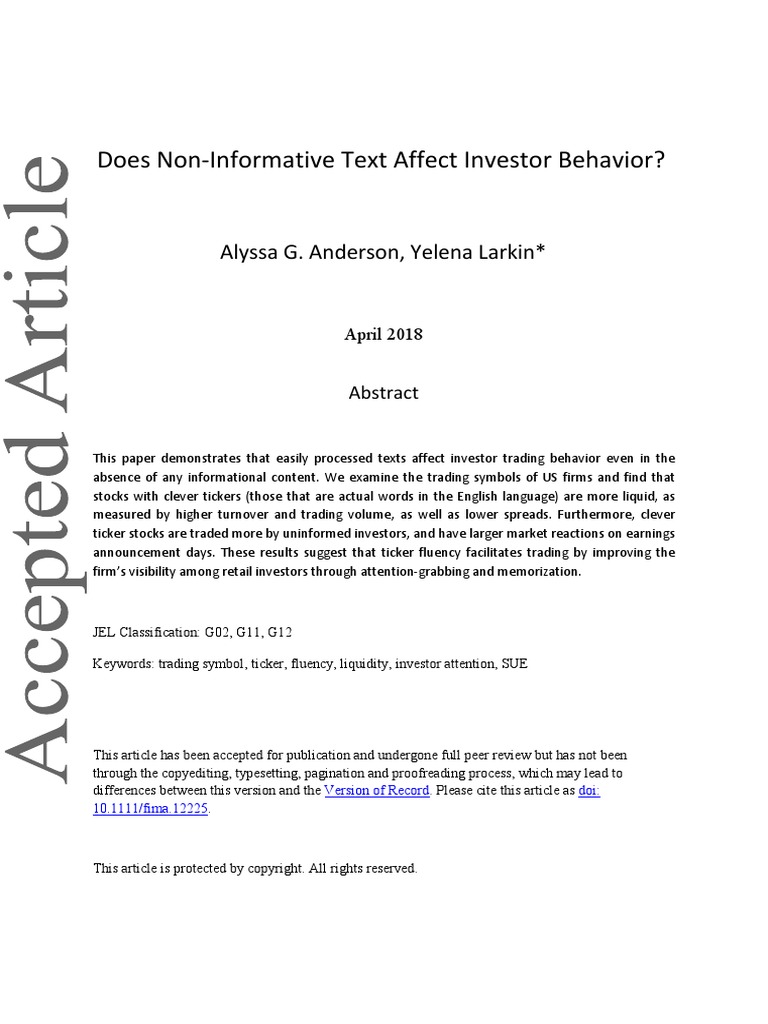 Alyssa g anderson yelena larkin does non informative text affect