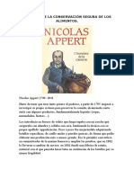 El Inicio de La Conservación Segura de Los Alimentos