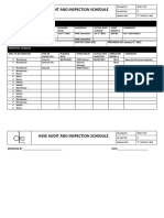 HSSE Audit and Inspection Schedule 2021