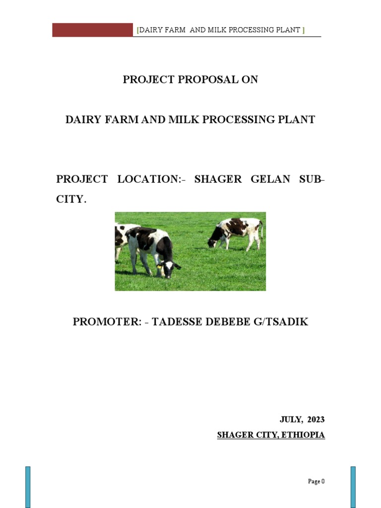 Dairy Farm and Milk Processing Project | PDF | Dairy | Milk