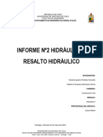 Informe Laboratorio 2 Hidrálica II - Catalina Sotomayor, Eduardo Paredes