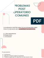 Problemas Post Operatorio Comunes