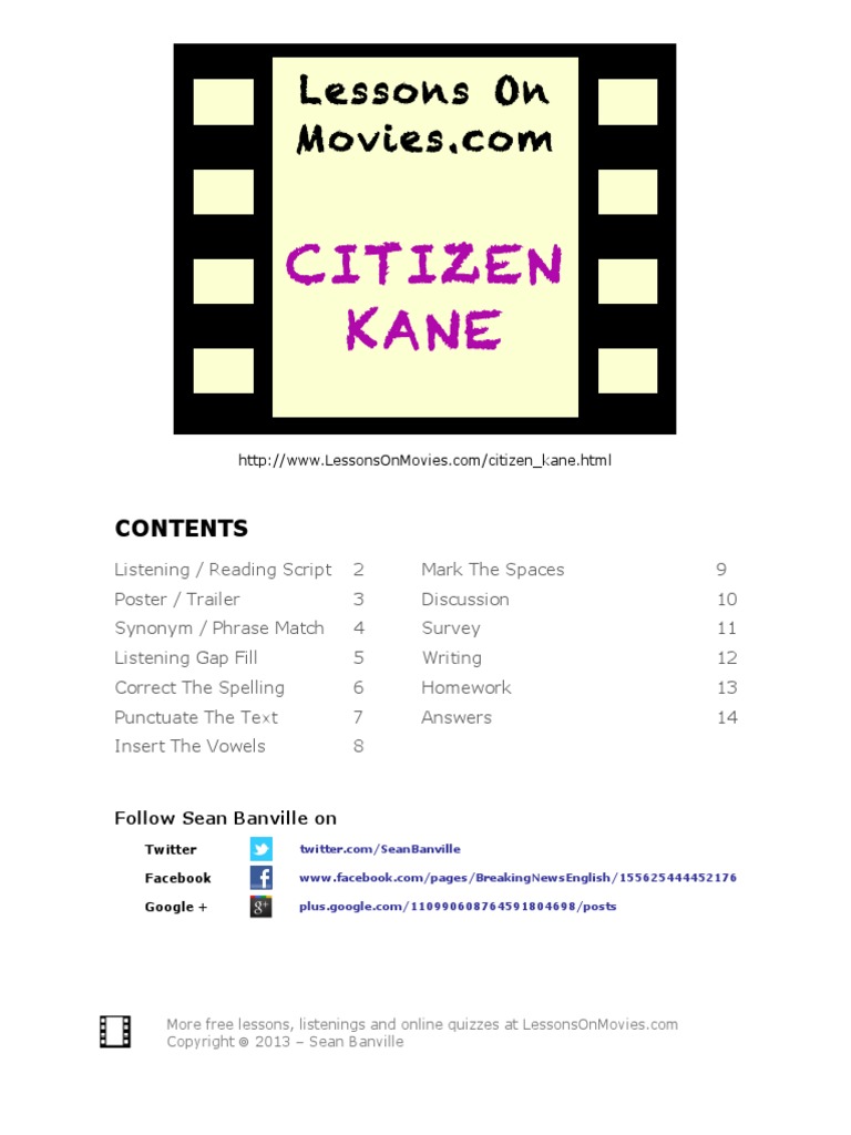 Citizen Kane PDF