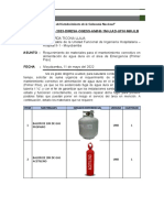 INFORME Nº21 - 2022 Req. de Materiales Fuga