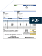 Tally Sales Invoice Template