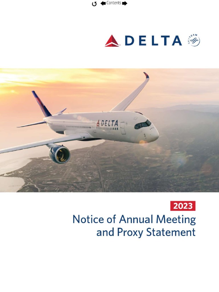 Delta 2023 Proxy Statement Bookmarked Compressed PDF Climate Change