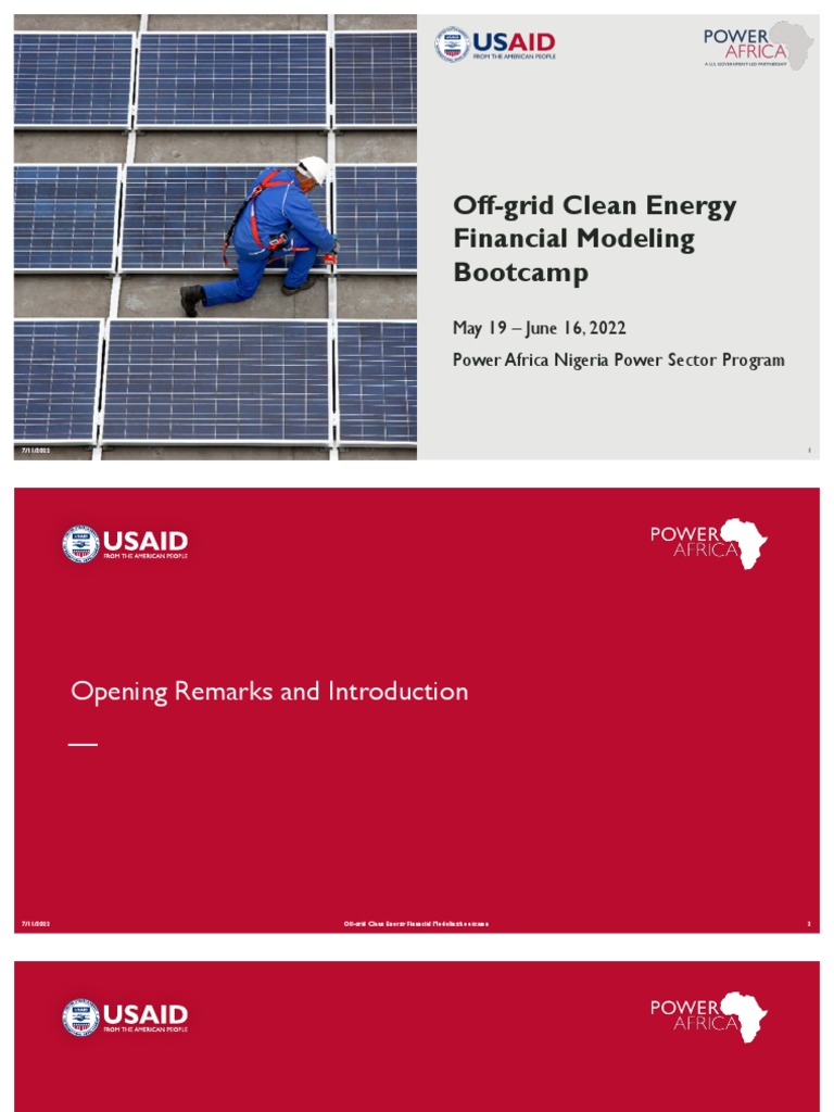 PANPSP OffGrid Financial Modeling Bootcamp Module 1 PDF