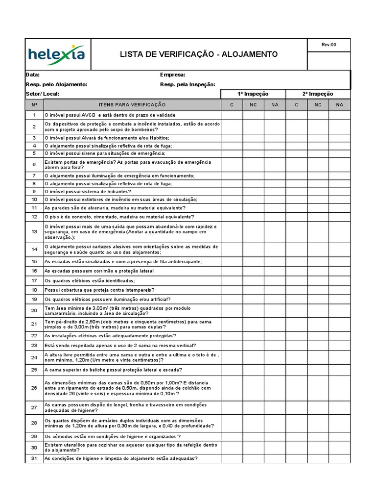 302 Movedmodelo De Checklist Para Baixar