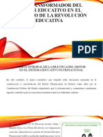 Rol Transformador Del Gestor Educativo en El Contexto