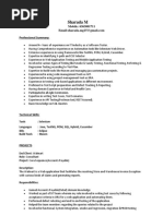 Sharada's Resume