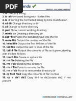 Unix and Linux Commands Cheatsheet?