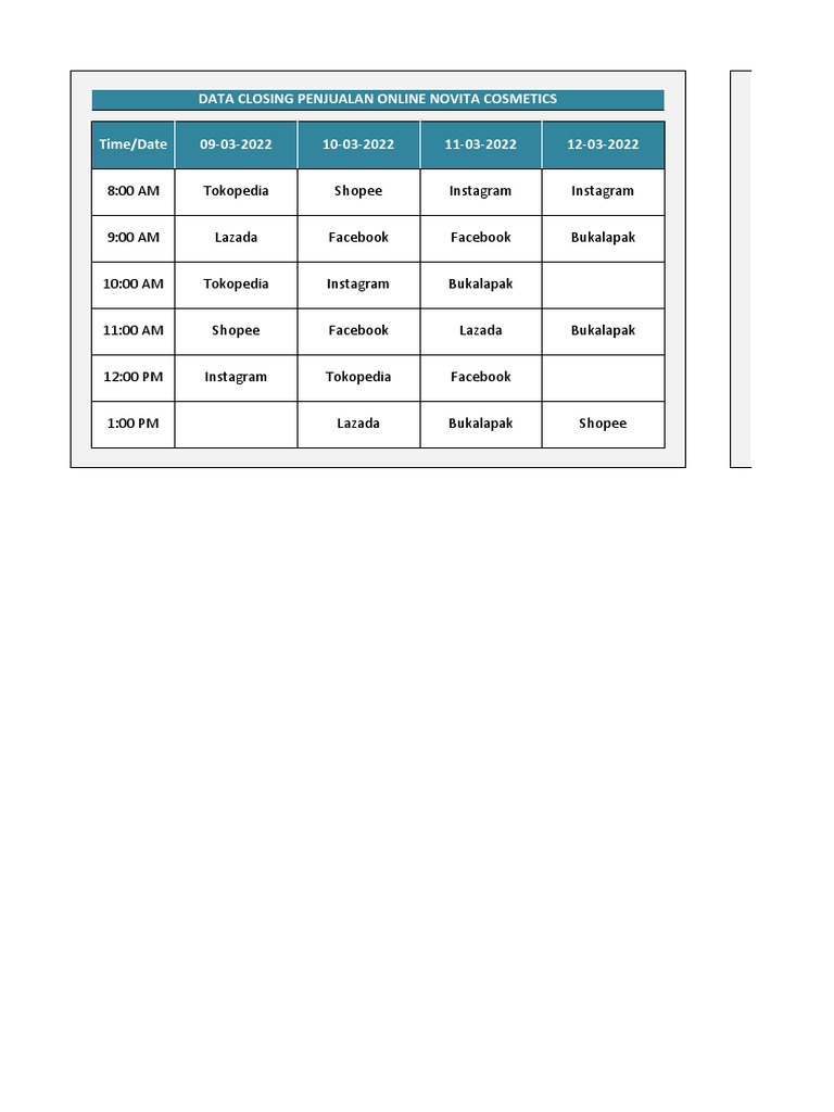 Excel - Rekap Closing Penjualan | PDF