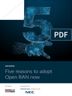 NEC Five Reasons To Adopt Open RAN Now Whitepaper