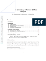 First Steps Towards Q-Deformed Clifford Analysis: M. Zimmermann, S. Bernstein, B. Schneider