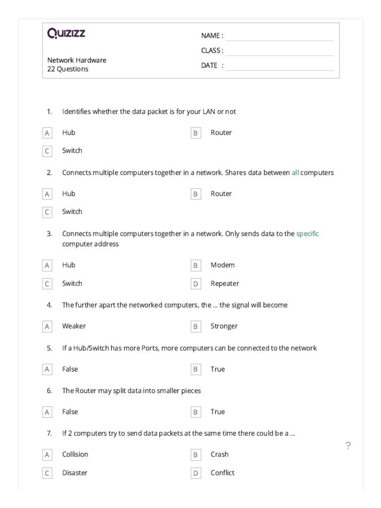 Network Hardware PDF Network Switch Computer Network