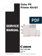 Color PS Printer Kit-Q1 SM DU7-1197-000