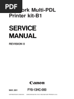 Network Multi-PDL Printer Kit-B1 Service Manual