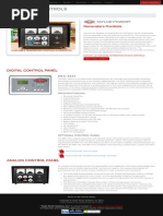 Generator Controls Panal