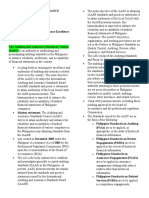 (Notes) MET 1 ACAUD 2247 Fundamentals of Auditing and Assurance Services