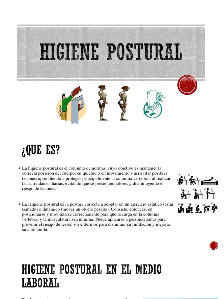 Guía de Higiene Postural y Prevención | PDF