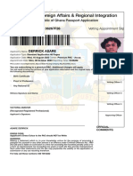 Appointment Slip - Online Passport Application