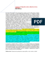 Iniciativas para Generar Participación Social y Cultural en El Área Metropolitana de Bucaramanga.