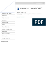 Manual Do Usuário VAIO Série SVL2411