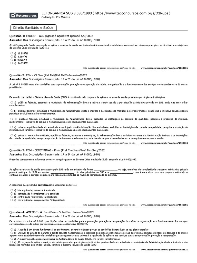 Lei organica sus 8 080 de 1990 pdf