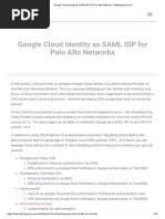 Google Cloud Identity As SAML IDP For Palo Alto Networks